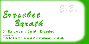 erzsebet barath business card